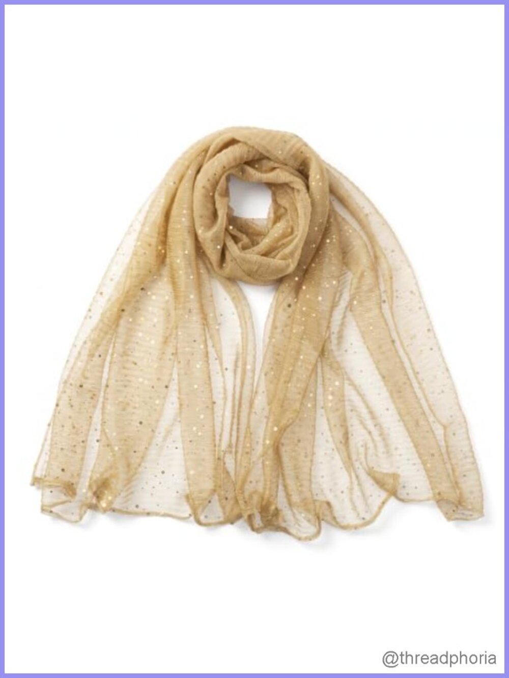 Sparkly Sequin Fashion Scarf Sheer Mesh Head Wrap